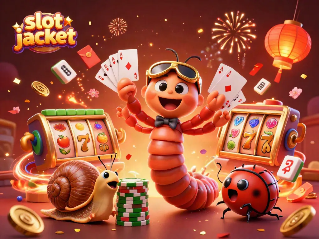 Catch the excitement of winning at slot jackpot with lively 3D characters and festive elements.